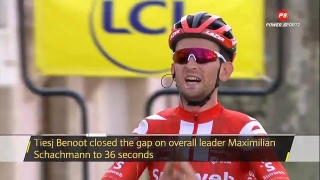 Cycling : Tiesj Benoot wins stage 6 of the Paris-Nice          