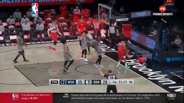 Basketball: Wizards edge Nets 123-122 after Kyrie Irving and Kevin Durant miss late