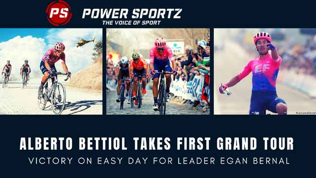Cycling News : Alberto Bettiol takes first Grand Tour victory on easy day for leader Egan Bernal