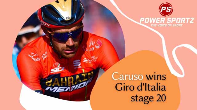 Cycling News : Caruso wins Giro d Italia stage 20, Bernal Gomez leads overall