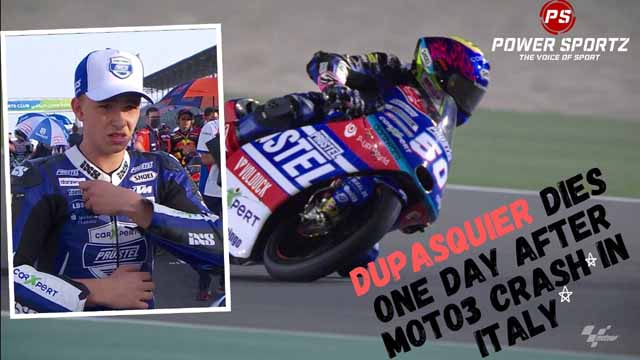 Motorsport News : Dupasquier dies one day after Moto3 crash in Italy