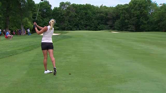 Golf News : Ireland's Leona Maguire grans 3-shot lead in the Meijer LPGA Classic