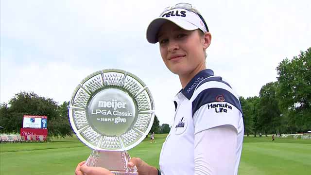 Golf News : Nelly Korda holds off Maguire at Meijer Classic to claim fifth LPGA title