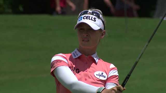 Golf News : Lizette Salas and Nelly Korda tied for the lead going into final round