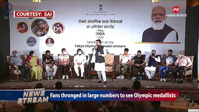 Tokyo Olympics : Indian medallists get a rousing welcome