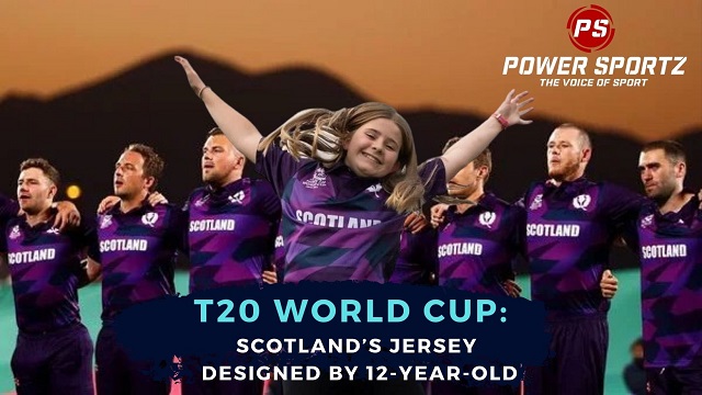 A 12 year old girl designed Scotland cricket teams jersey
