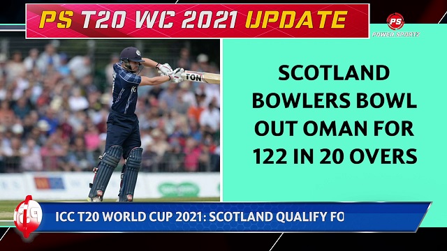 Cricket News : ICC T20 WORLD CUP 2021- SCOTLAND QUALIFY FOR SUPER-12s