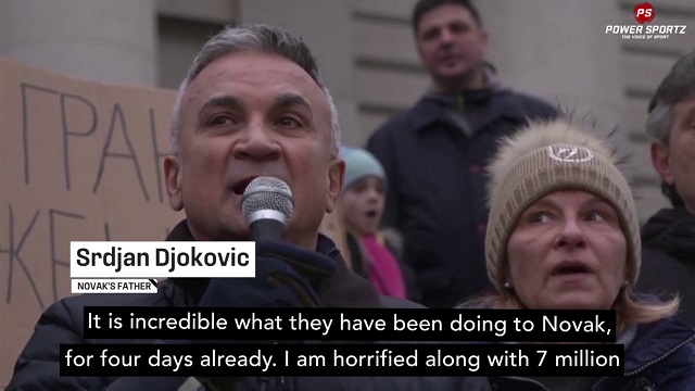 Tennis News : Fans protest in Belgrade for a third day against Novak Djokovic´s detention in Australia