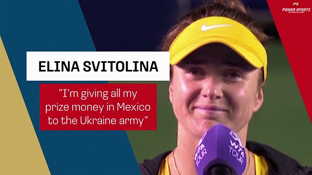 Tennis News : My prize money is going to Ukraine army- Svitolina