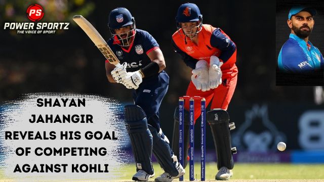 Cricket News: Shayan Jahangir reveals his goal of competing against Kohli