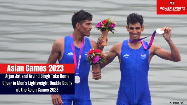 Asian Games 2023: Arjun Jat and Arvind Singh Take Home Silver in Men's Lightweight Double Sculls at the Asian Games 2023